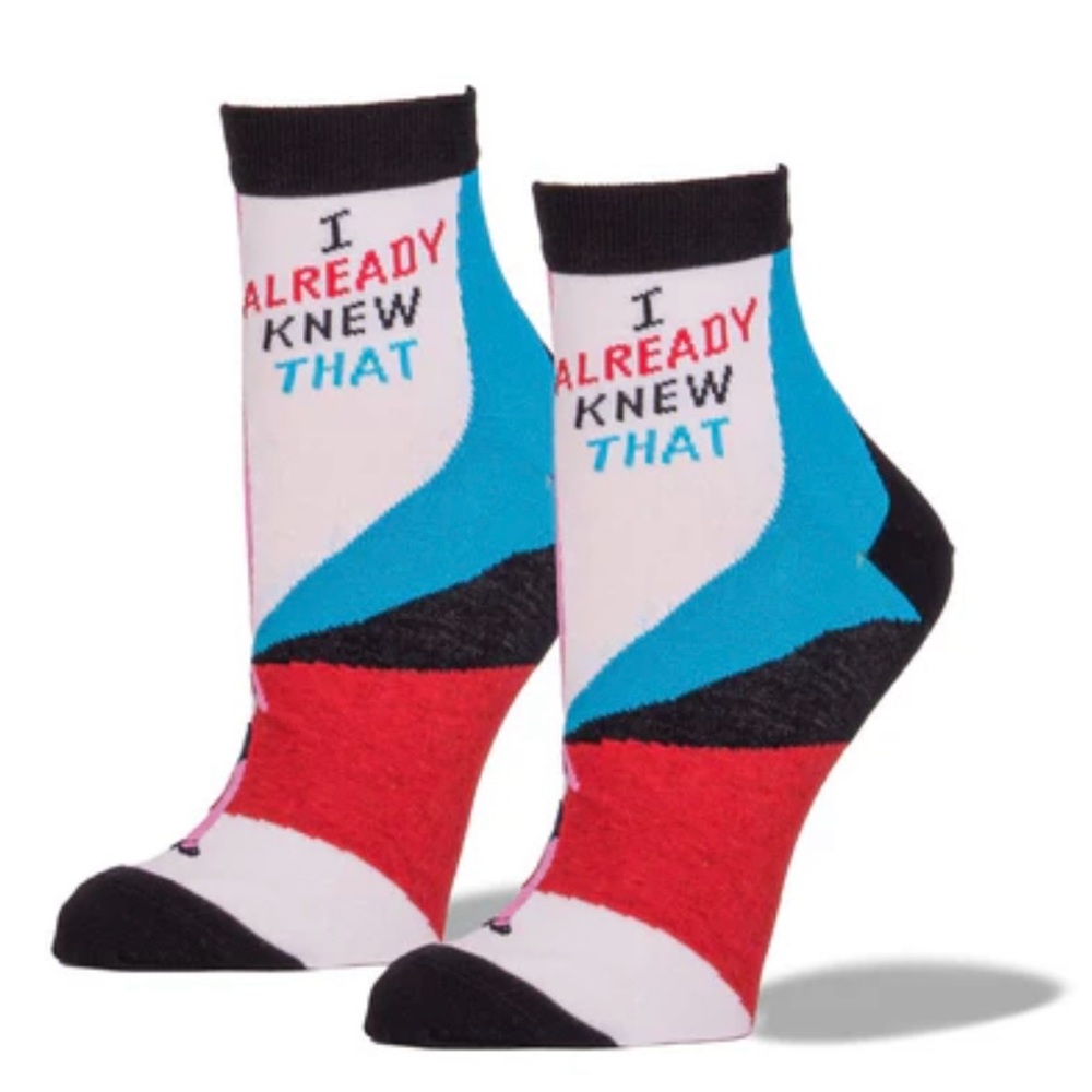 Blue Q I Already Knew That Ankle Socks, Women’s - Picture 2 of 10